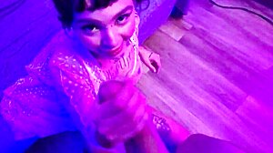 Cute alt teen enjoys intimate moment with lucky guy