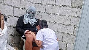 Pinay nurse gets hard fucked by construction worker in abandoned hospital 😏