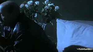 Hot skinny lesbians suck pussy on bed