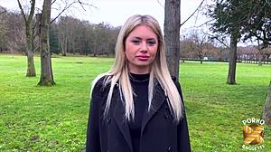 georgia, 28, gets violently fucked in stockings