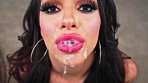 hot latina hime marie gives wet sloppy blowjob with deepthroat and handjob in pov