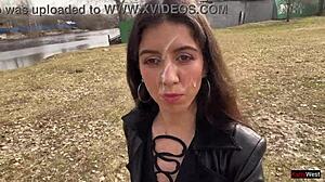 I WALK THROUGH THE PARK WITH CUM ON MY FACE, FEELING SO EXPOSED AND DRIPPING