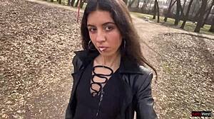 I WALK THROUGH THE PARK WITH CUM ON MY FACE, FEELING SO EXPOSED AND DRIPPING