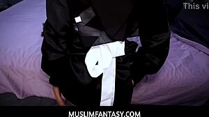 muslimfantasy - petite brunette thick teen in hijab new to work and ready to fuck