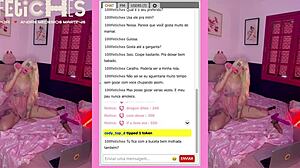 loira gostosa se exibe na webcam