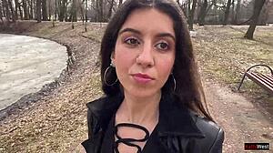 I WALK THROUGH THE PARK WITH CUM ON MY FACE, FEELING SO EXPOSED AND DRIPPING