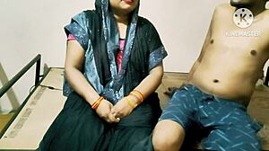 Desi moms engage in hardcore fucking with neighbor boys, sucking cocks and getting asses pounded