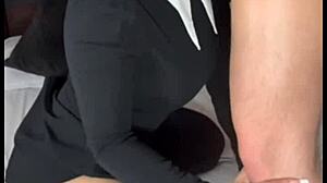 Goth big ass latina can't resist her stepson.