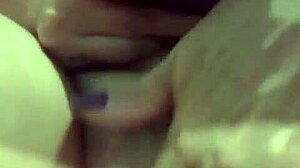 Old naughty woman masturbates intensely