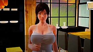 Teen 18+ and milf play erotic game with big ass and tits