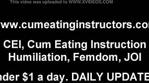 Femdom Commands: Edge To Orgasm, Shoot Cum In Mouth Now!