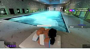I let her fuck me long in Roblox game?
