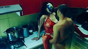 Beautiful Wife Rough Fucked In Kitchen Positions!