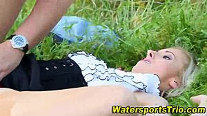 Fingered Slut Urinates