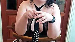 i'm a goth domina commanding attention in the shadows