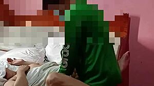 Hot mom engages in intense sex with partner in hotel room