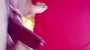 Peruvian milf sucks cock in robe, rides to creampie outdoors