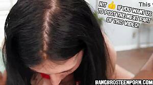 Cute Stepsister Helps With Homework Before Playtime