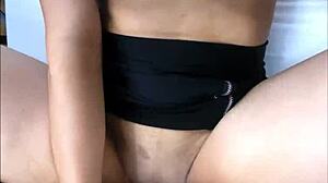 petite tetona gets missionary creampie after college cheating session.