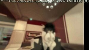 teasing that shark slut with big tits and ass in roblox condo. she begs for more fucking