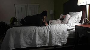 during our ski trip, we had a roadside fuck with clothes ripped, then hot hotel orgasm sideways