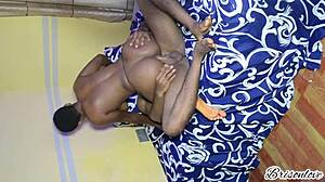 Curvy Ebony Model Rides Big Black Cock Anal Cowgirl