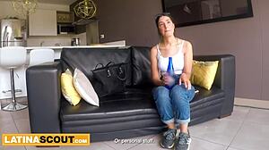 Curvy Colombian Teen Blows Producer in Bikini Casting