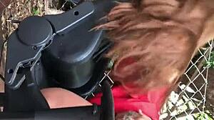 Finally my oldest stepdaughter gave me her ass with sex toy!