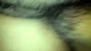 Shemale Penetrates Hairy Pussy.