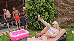 summer dap vibes: vivian lola takes 3 on 1 hardcore double anal, cum in mouth and anal creampie