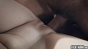 Imagine the dirty stepmom teasing that big cock stepson with her skilled hands