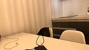 Beautiful bodybuilder Almendra Gala gives hard blowjob and swallows cum