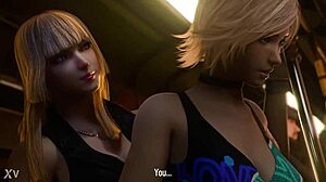 hey, lili and asuka are having a public affair, moaning so loud 😍