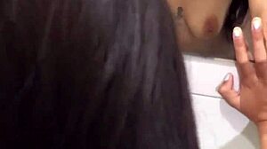 Tight Ass Fucked Roughly in Bathroom.