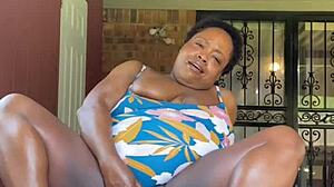 Ebony Submissive Climaxes Dreaming of Her Daddy