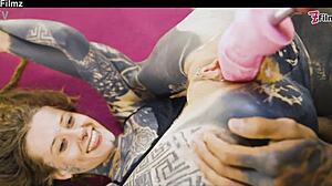 Tattoed Couple Hard Fucking Anal Play