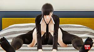 I love Kobeni riding in Chainsaw Man hentai.