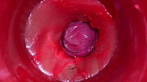 powerful cum in pussy with internal camera