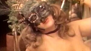 masked couple in stockings with big tits and hairy pussy doing classic retro assplay! 😈🔥