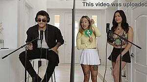 Victor ray fucks linda lan and scarlett alexis in hot asian threeway!