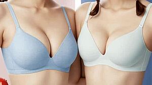 Sweet Asians modeling in lingerie