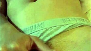 Beautiful latina masturbates with dildo at home