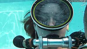 Hungarian Babe Gives Monster Cock Blowjob By Pool