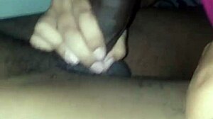 Mimi Sucking My Monster Big Black Cock Until Cum Flows From Her Mouth