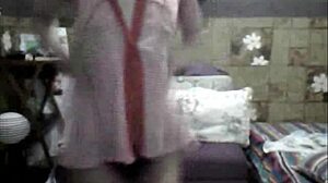 Filipina babe strips teasingly