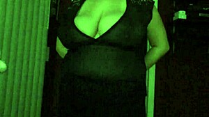 what the wife wears to seduce with her 42f natural big tits.