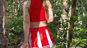 Girl Next Door Walks Barefoot On The Beach