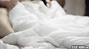 Imagine the dirty stepmom teasing that big cock stepson with her skilled hands