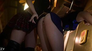 hey, lili and asuka are having a public affair, moaning so loud 😍