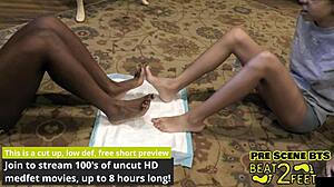 Foot friends forever with aria nicole and giggles, showing off their long hair and tattoos backstage.